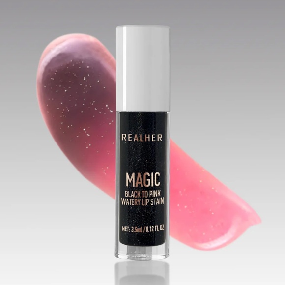 5 for $15 🦋 REALHER | Magic Black to Pink Watery Lip Stain - Picture 1 of 3